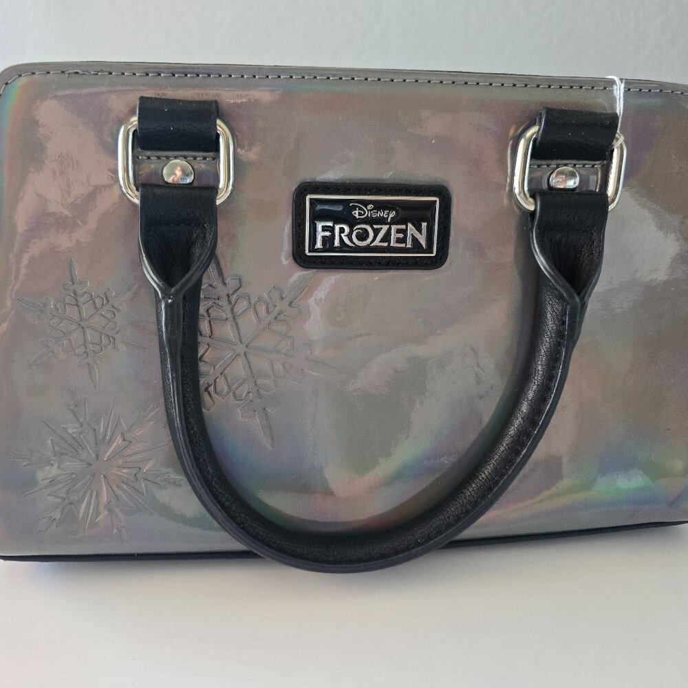 Disney Frozen Loungefly Purse Elsa Embossed Simulated Leather Snowflake